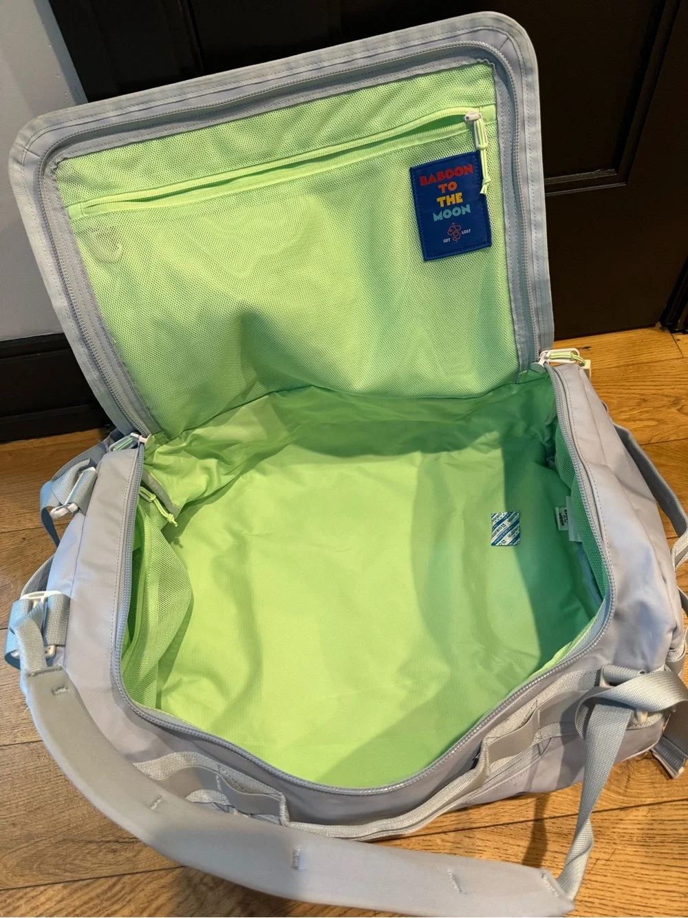 Baboon to the Moon Light blue Travel backpack 40L